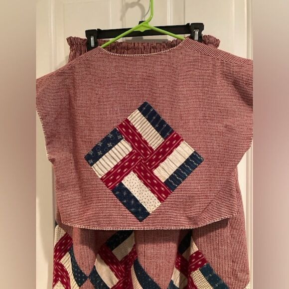 Vintage Handmade Quilted Skirt & Vest Set Carol Eisert Designs Piqua Ohio Rare - Picture 2 of 16